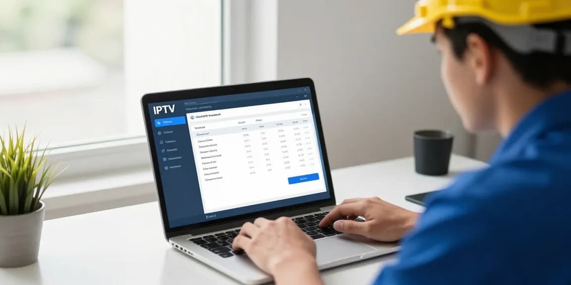 British IPTV Reseller managing user accounts in a trusted local service, showcasing a professional setup.
